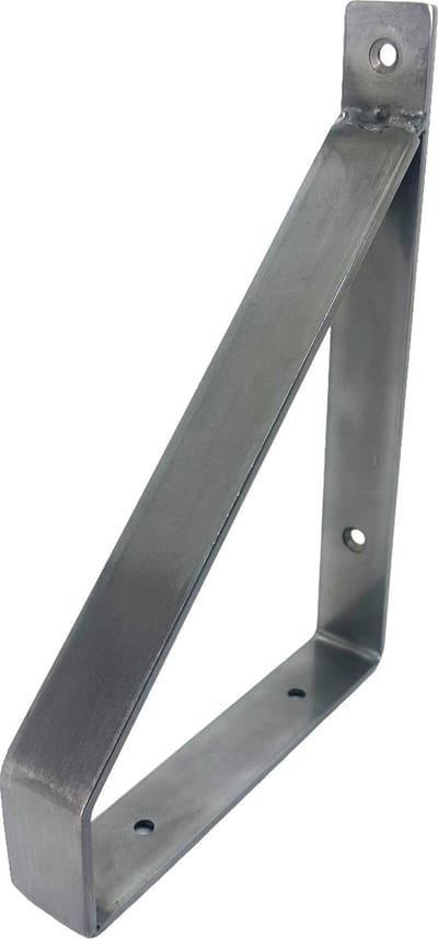 Maison DAM 1x Klassieke wandsteun - Plankdrager – Voor een plank 15cm – Staal met blanke coating - incl. bevestigingsmateriaal + schroefbit