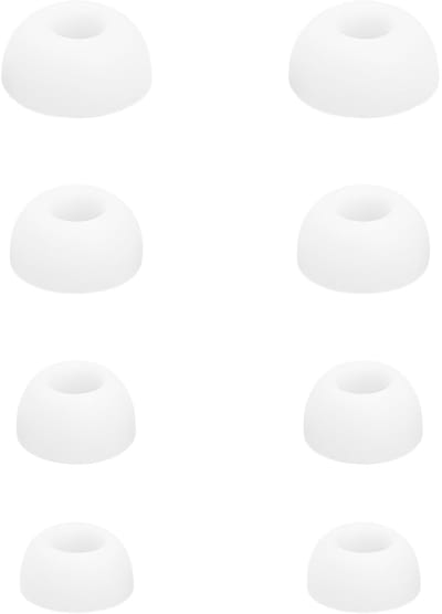 Dailygoods - Vervangende Oordopjes - Siliconen Oordopjes - Comfortabel en Veilig - Zilver - Geschikt voor Live Beam 3 en Live Buds 3 - 4 Paar