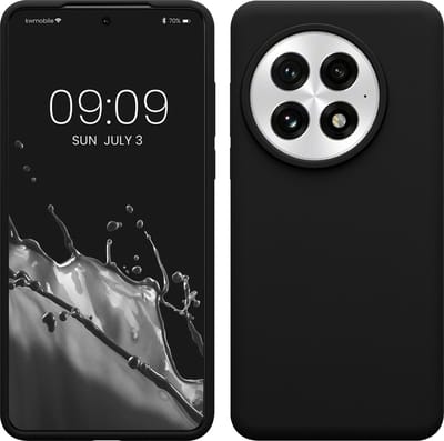 kwmobile telefoonhoesje geschikt voor OnePlus 13 - Hoesje met siliconen coating - Smartphone case in zwart