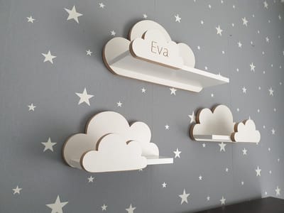 Moliland Moli - Kindertrapleuning - Scandinavisch Design - Personaliseerbaar - Hoogwaardige MDF