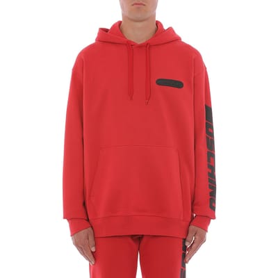 Moschino Sweatshirt Red Größe: 46 | Kaputzenpullis Outlet | Herren | Rot