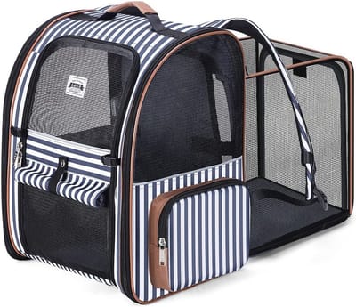 Uitbreidbare huisdierrugzak voor katten en honden tot 8 kg - Comfortabele en veilige transportoplossing