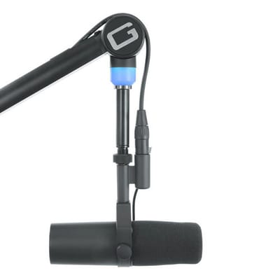 Gator professionele microfoonstatief met boomarm en LED-verlichting