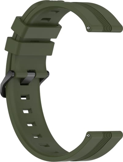 Siliconen bandje - geschikt voor Garmin Venu / Venu 2 Plus / Venu SQ / Venu SQ 2 - legergroen