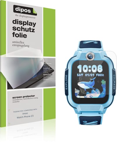 dipos – 6x Matte Beschermfolie geschikt voor Imoo Watch Phone Z3 | Krasbestendige & antireflecterende Screenprotector Ultra-Thin