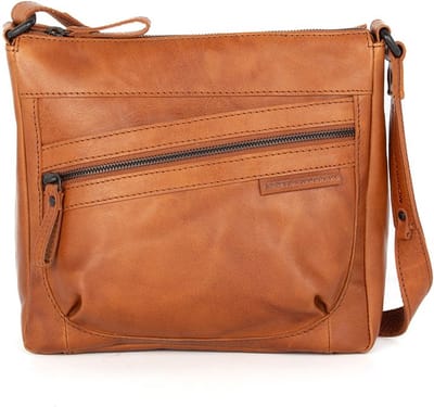 Leren Crossbodytas - Valarie - Brandy Cognac