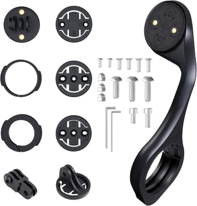 Bicycle Computer Houder voor Fietsen, Compatibel met Garmin, Wahoo en Bryton, Verstelbare Handlebar Mount voor Camera en Verlichting (25.4mm, 31.8mm)
