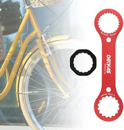 Dailygoods- Bottom Bracket Tool Aluminium - Fietsgereedschap Koffer - Fietsgereedschap Set - Lichtgewicht - Comfortabele Grip - Inclusief Adapter