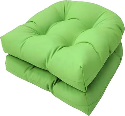 Stoelkussens Set - Buitenkussens Tuinstoel - Comfortabel Zitten - Waterdicht Lichtbestendig - 48x48 cm - Groen