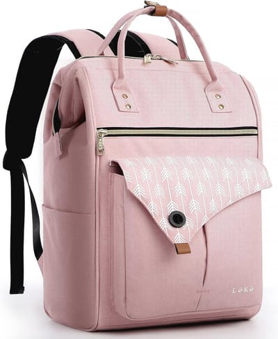 Rugzak voor dames met laptopvak en anti-diefstalfunctie - 15,6 inch schooltas