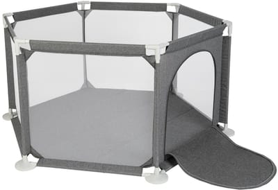 LUPILU Grondbox - Babybox - Leeftijdsadvies: 6-36 maanden - Afmetingen: 134 x 116 x 66 cm - Speelbox voor kinderen lupilu®