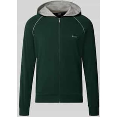 Regular fit sweatjack van katoenmix model 'Mix&Match Jacket H'