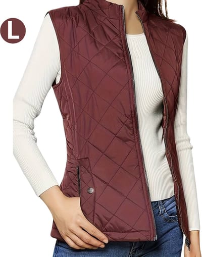 Livano Bodywarmer - Waistcoat Met Ritssluiting - 4 Seizoenen - Outdoor - Voor Dames - Rood - Maat L