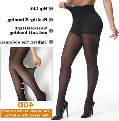 Elegante Compressiekousen voor Dames, 30 Denier, Hoog Taille, Comfortabel, Elastisch, Ideaal voor Vermoeide Benen en Bloedcirculatie