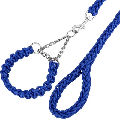 PrimeMatik - Gevlochten riem voor honden maat S.