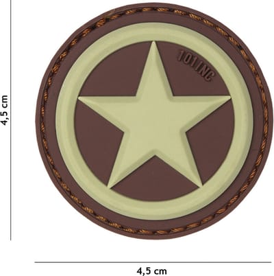 101 Inc Embleem 3D Pvc Usa Star Coyote 18062