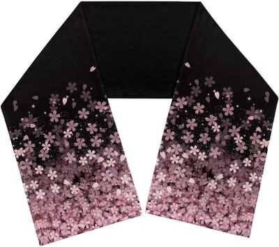 Women Fashion Wrap Scarf Big Winter Warm Large Scarf Thick Comfortable Neck Scarves, Sakura Flower