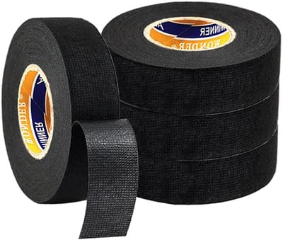 Dikke Zwarte Isolatietape voor Elektrische Toepassingen - 4 Stuks, Hoge Temperatuur, 19mm x 15m, Perfect voor Auto en Circuit