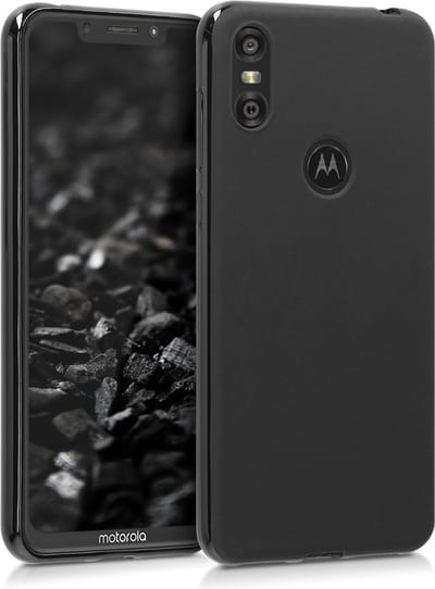 kwmobile telefoonhoesje geschikt voor Motorola One (5.9") - Hoesje voor smartphone - Back cover in mat zwart