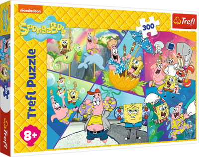 Trefl puzzel SpongeBob Bikini Bottom - 300 XXL stukjes cartoon.