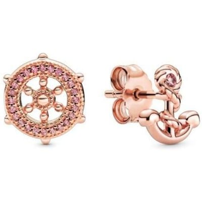 Authentieke 925 Sterling Zilveren Sprankelende Gouden Snitch Stud Oorbellen Vrouwen Jubileum Verloving Sieraden Cadeau beige
