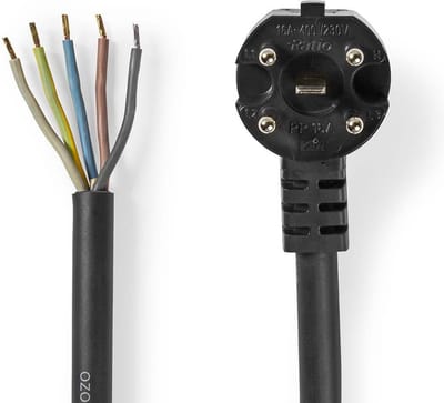 Nedis - power cable - 5 pin Perilex to bare wire - 1.5 m