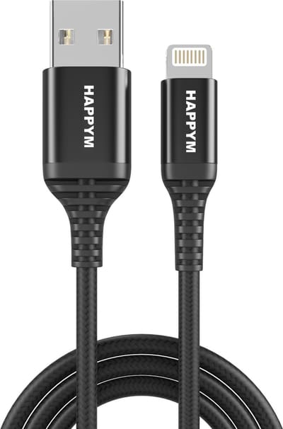 Lightning naar USB Kabel 2 meter – Oplaadkabel & Dataoverdracht – Zwart
