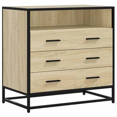 vidaXL - Ladekast - 70x41x70 - cm - bewerkt - hout - sonoma - eikenkleurig