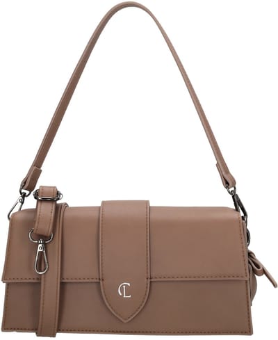 Charm London Castle Hill Crossbodytas - Schoudertas - Overslag - Schouderband - Taupe