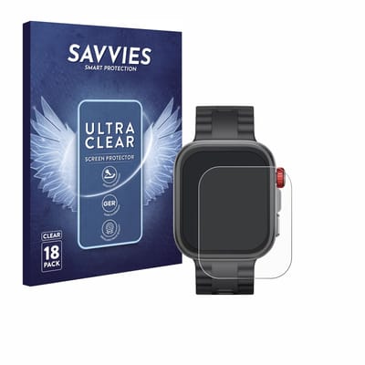 Savvies - Screenprotector voor Huawei Watch Fit 4 Pro - Folie Beschermfolie transparant 18 Stuks