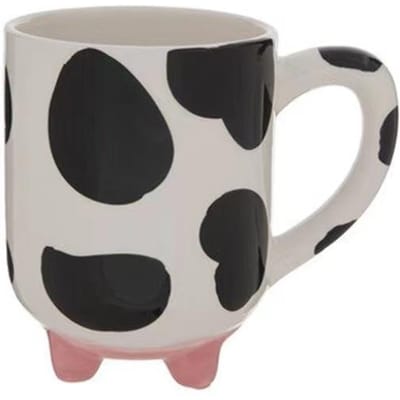 1 st Grappige Koeienprint Koffiemok Keramische Koffiekopjes Waterbekers Zomer Winter Drinkgerei Cadeau Duurzaam Duurzaam Duurzaam 500ml