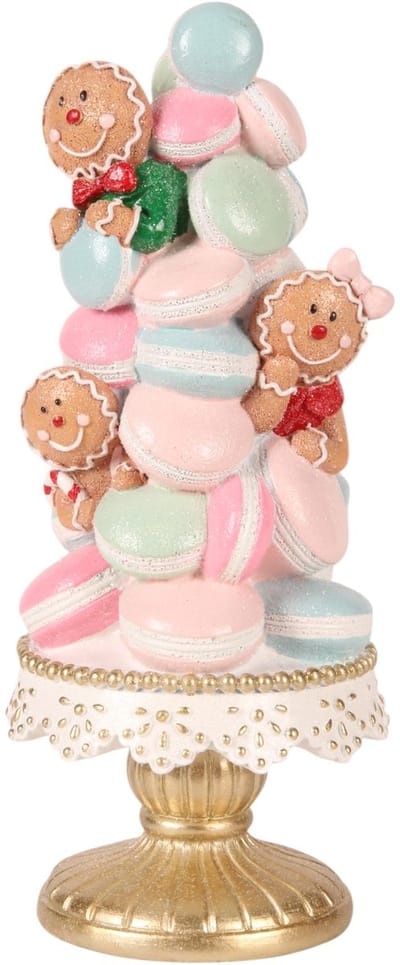 Baroque - Decoratief beeld of figuur - Decoratie Beeld Taart 27 cm - Roze - Resin - 27x11.5x11.5 - Polyresin