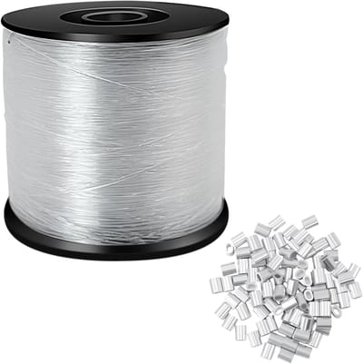 Visdraad Monofilament - Vislijn Nylon - Vissen Knutselen - Sterk Transparant Ontwerp - 200m 0.8mm - Doorzichtig