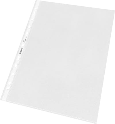 Leitz Hoge Kwaliteit Showtas - 30% Pre-consumer Gerecycled Plastic - A4 - 11-gaats - Pak van 100 stuks - Transparant