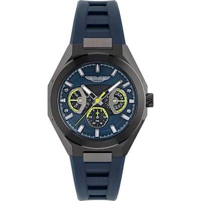 Aston Martin Aml Thrill TKS W MTRI1F501 Horloge - Siliconen - Blauw - Ø 42 mm