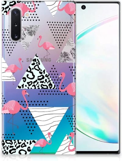 Samsung Galaxy Note 10 TPU Hoesje Flamingo Triangle