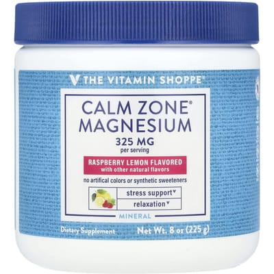 The Vitamin Shoppe, Zone Calme®, Magnésium, Framboise Citron, 8 oz (225g)