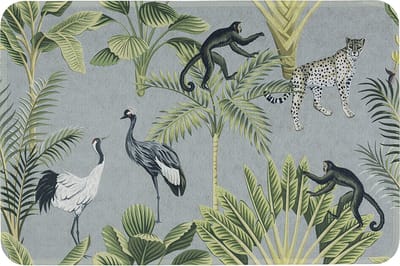 deurmat jungle grijs 75x50cm*