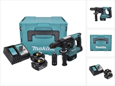 Makita DHR 243 RGJ accuboormachine 18 V 2,0 J SDS plus Brushless + 2x accu 6,0 Ah + oplader + Makpac
