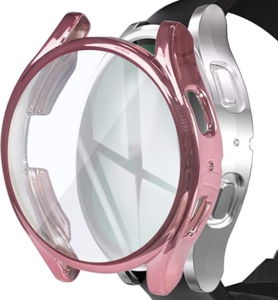 Beschermende watch case - hoesje - geschikt voor Samsung Galaxy Watch 5 - 44 mm - roze