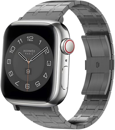 BALR RVS stalen bandje geschikt voor Apple Watch 44mm / 45mm / 49mm – Zwart – Compatibel met Apple Watch 1/2/3/4/5/6/8/9/10/11/SE(2-3)/Ultra(2-3)