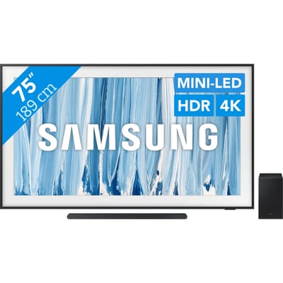 Samsung The Frame Pro 75" (2026) + Samsung HW-S700D Zwart (2024)