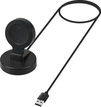 kwmobile USB-oplaadstandaard geschikt voor Xiaomi Mi Watch S1 Active / Watch Color Sport - Oplader voor smartwatch - In zwart