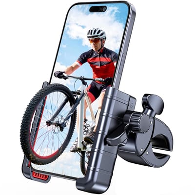 Telefoonhouder voor Fietsen, Scooters en Motorfietsen – 360° Draaibaar, Compatibel met 4,5-7 inch Telefoons
