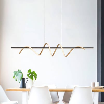 JUST LIGHT. GmbH JUST LIGHT. Emanda hanglamp, ijzer, zwart messing