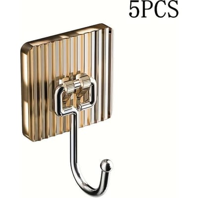 5 stuks Zonder boren Haken---Spaarloze Haken Keuken Badkamer Badkamer Organisatie Benodigdheden Super Sterke Zelfklevende, Utility Haken 5pcs