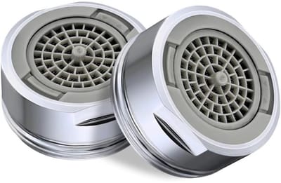 TOVBMUP 2 Stuks Strahlregelaar - Instelbare Uitloopwaterhoek - M24 Waterbesparende Kraanopzetfilter met Dubbele Modus - Geschikt voor Keuken en Badkamer - Messing - Incl. Reinigbaar Fijnscherm en Multilaags Filter