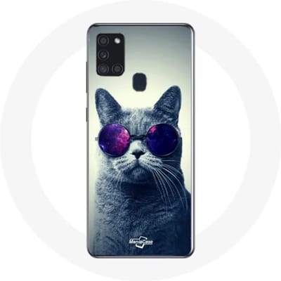 Samsung Galaxy A21S hoesje Katbrilstijl