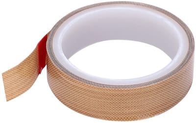 Dailygoods- PTFE-tape Hittebestendig tot 300℃ - Zelfklevende Thermische Isolatie - 10 M Lang - 0,18 Mm Dik - Geschikt voor Vacuümsluitmachines - Belangrijke Barrière voor Verwarmingselement - Hittebestendige Tape