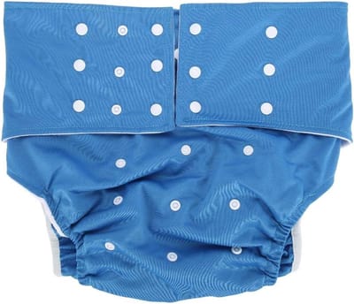 Anti-Incontinence Verstelbare Luierbroekjes - Wasbare Volwassen Covers - Herbruikbare en Aanpasbare Luier voor Volwassenen - Donkerblauw